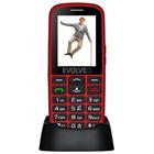 !BAZAR! EVOLVEO EasyPhone EG, mobilní telefon pro seniory s nabíjecím stojánkem (červená barva)