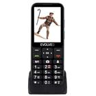 !BAZAR! EVOLVEO EasyPhone LT, mobilní telefon pro seniory s nabíjecím stojánkem (černá barva)