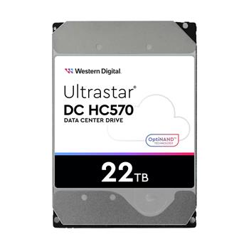 22TB WDC Ultrastar HC570 - 7200rpm, SAS3, 512e/4kn, 512MB ArmorCache, OptiNAND (SE) 3,5"