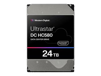 24TB WDC Ultrastar HC580 - 7200rpm, sATA3, 512e/4kn, 512MB ArmorCache, OptiNAND (SE) 3,5"