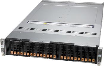 2U4N BigTwin 220BT-HNC9R 4×(2S-P+(270W), AIOM,6NVMe4/SFF(SAS3-3908 RAID), 4+16DDR4, PCI-E16g4LP, IPMI, rPS (80+TIT)
