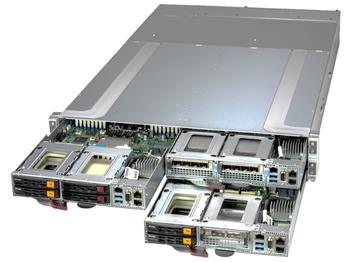 2U4N frontIO GrandTwin 211GT-HNC8F 4×(S-E(350W), noLAN/gtIO,4SFF SAS3/PCI-E16g5/AIOM,16DDR5,2M.2,IPMI,rPS (80+TIT) L9
