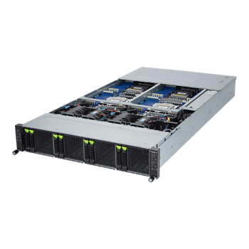 2U4N Server H273-Z82 4×(2S-SP5(400W), 2GbE, 2NVMe4/SFF, PCI-E16LPg5, OCP3g5, IPMI, 24DDR5-4800, rPS 3kW (80+TIT), CMC