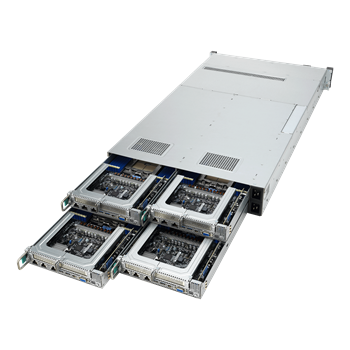 2U4N Server RS720QA-E12-RS8U 4×(2S-SP5(195W), 2NVMe5/SFF,24DDR5, 2×10GbE-T,2PCI-E16g5 LP, 2M.2,IPMI, rPS 2k6W (80+TIT)