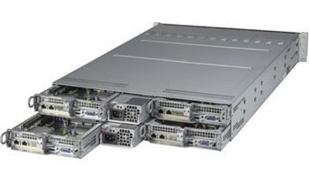 2U4N TwinPro 620TP-HC0TR 4×(2S-P+(185W), 3sATA(HBA3008),16DDR4, 2×10GbE-T, 2PCI-E16g4 LP,IPMI, rPS (80+TIT)