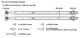 90SKR000-M05AN0 - Asus railkit pro ESC4000A-E10/G4/ESC8000, ES - 1200mm - potřeba při použití Cable Arm 90SKR000-M06BN0