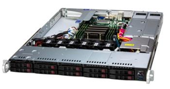 A+Server 1115SV-WTNRT 1U SP6 (225W), 2×10GbE, 10SFF/NVMe5, 2M.2,6DDR5, 2PCI-E16g5, IPMI, rPS 860W (80+TIT)