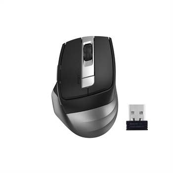 A4tech FB35CS FSTYLER, bezdrátová kancelářská myš, BT + 2,4 GHz, kouřově šedá