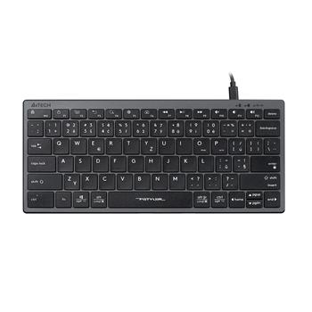 A4tech FX51, kancelářská kompaktní nízkoprofilová klávesnice, CZ, šedá
