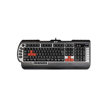 A4tech G800V, profesionální herní klávesnice, USB, CZ, Černá/stříbrná