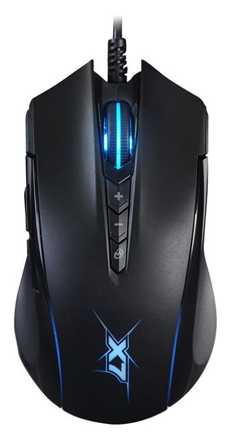 A4tech X7 X89, podsvícená herní myš, 2400 DPI, USB, černá