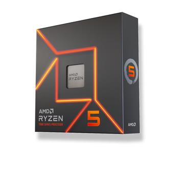 AMD Ryzen 5 7600 - 3,8GHz, 6core, 32MB L3, 65W, 1P, BOX, (AM5, Zen4, 24PCI-Eg5, 128GB 3600MHz)