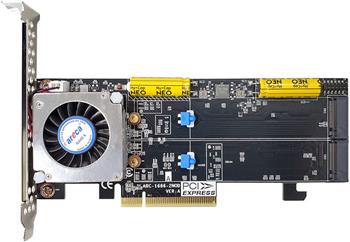 Areca 1686-2NOD M.2 NVMe RAID(0/1/10) 2×M.2 80/110mm, PCI-E8(g4), LP