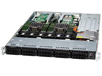 Cloud DC Server 121C-TN10R 1U 2S-E(270W) noLAN, 10NVMe5/SFF, 16DDR5, 2AIOM, 2PCI-E16g5, 2M.2, IPMI, rPS (80+PLAT.)