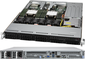 CloudDC SuperServer 120C-TR 1U 2S-P+(270W) noLAN, 8SFF, 16DDR4, 2AIOM, 2PCI-E16g4, 2M.2, IPMI, rPS (80+PLAT)
