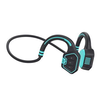 EVOLVEO BoneSwim MP3 16GB, bezdrátová sluchátka na lícní kosti, modré
