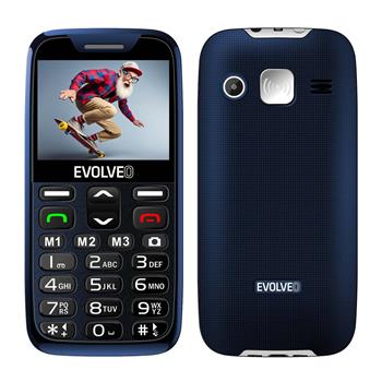 EVOLVEO EasyPhone XR, mobilní telefon pro seniory s nabíjecím stojánkem, modrá