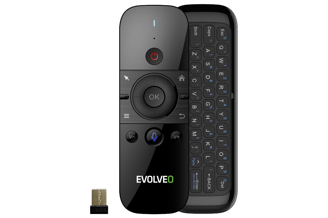 EVOLVEO FlyMotion D1, bezdrátový DO s klávesnicí a gyroskopickou myší