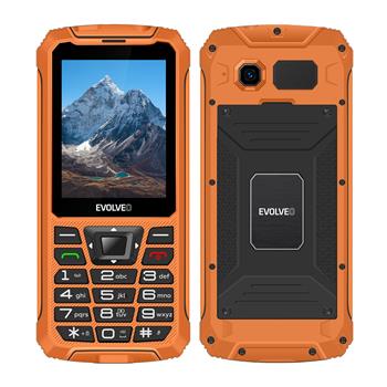 EVOLVEO StrongPhone Z6, vodotěsný odolný Dual SIM telefon, oranžová