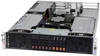 GPU Server 220GP-TNR 2U 2S-P+(270W), 6GPU(PCI-E16g4), 2PCI-E8g4LP,AIOM,noLAN,4NVMe4&6SFF, IPMI,16DDR4,rPS (80+TIT)