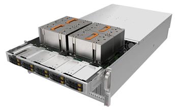 GPU Server 4124GQ-TNMI 4U 2S-SP3(280W), 2GbE,10NVMe/sATA,IPMI, 32DDR4-3200, 4OAM,8PCI-E16g4, rPS (80+TIT)