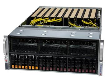 GPU Server 421GE-TNRT 4U 2S-E(350W), 10GPU(E16g5,2root,350W),2×10Gb, AIOM,8NVMe5&8SATA&8SFF, IPMI,32DDR5,rPS (80+TIT)