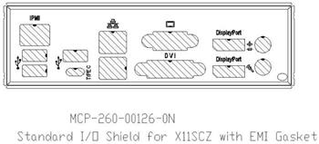 IO shield pro 2U+ s X11SCZ