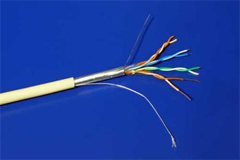 Kabel FTP kulatý,cat.5e,100m, drát