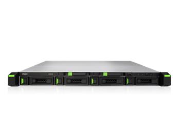 QSAN XCubeNAS XN5004R - Unified Storage 1U (ZFS) 4sATA+2×SFF, 8GB, 4×1GbE, PCI-E8, rPS