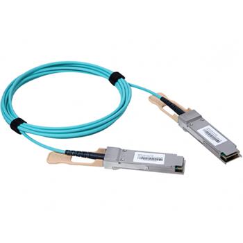 QSFP28 -> QSFP28 (100GbE) optický (AOC) kabel OM3, 1m