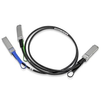 QSFP56 (200G) ->2×QSFP56 (100G) IB-HDR200 pasivní metalický splitter kabel, 1m