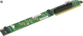 RSC-UMR-8 - riser card 1U WIO+->PCI-E8g3 pravý s M.2 22110 NVMe/sATA
