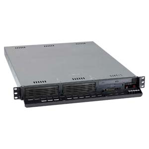 SC811I-410 1U ATX, 2HDD,slimCD,FD, 410W 48V DC(24p), černé