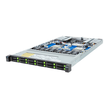 Server R183-Z92 1U 2S-SP5(400W), 2GbE, 12NVMe4/SFF, 3M.2, 24DDR5, 2PCI-E16(g5), 2OCP3, IPMI, 1k6W rPS (80+ PLAT.)