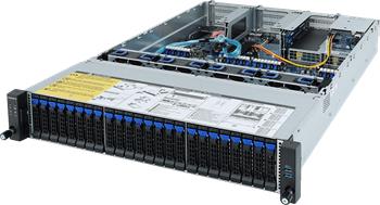 Server R282-Z91 2U 2S-SP3(240W),2GbE,24SFF(SAS3 exp), 2SFF,M.2, IPMI,32DDR4-3200, 8PCI-E8/16(g4),2OCP, rPS(80+PLAT)
