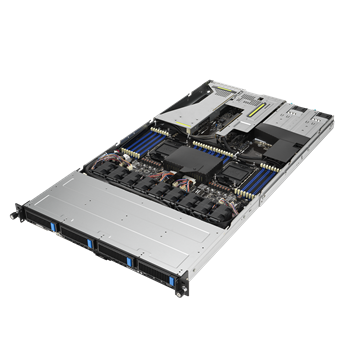 Server RS700-E11-RS4U/10G 1U,2S-E(350W),2×10GbE-T, 4PCI-E16/E8(g5)/GPU, 32DDR5,4NVMe5/sATA, IPMI,rPS 1,6kW (80+TIT)