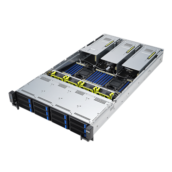 Server RS720-E11-RS12U/10G 2U,2S-E(270W),2×10GbE-T, 9PCI-E16/E8(g5)/3GPU, 32DDR5,12NVMe5/sATA, IPMI,rPS 2k6W (80+TIT)