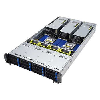 Server RS720A-E12-RS12/10G 2U,2S-SP5(400W),2×10GbE-T,7PCI-E16/8(g5)&OCP3, 24DDR5, 8NVMe5&4sATA, IPMI, 2K6W rPS (80+Tit.)