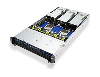 Server RS720A-E12-RS24U/10G 2U,2S-SP5(320W), 2×10GbE-T,9PCI-E16/8(g5)/3GPU,24DDR5, 24NVMe4(2PLX),IPMI, rPS 2k6W (80+TIT)