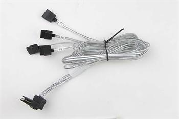 SFF-8087 zalomený -> 4×sATA 75/75/90/90 cm kabel (X10DDW-i)