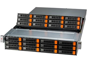 StorageServer 521E-E1CR24H 2U S-E(300W) 2AIOM, 24LFF(SAS3 RAID)+2SFFr, 16DDR5, 2PCI-E16+4E8g5, 2M.2, IPMI, rPS (80+TIT)