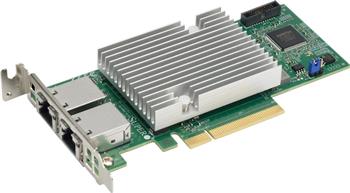 Supermicro STG-B2T - Dual port 10GbE-T Broadcom NetXtreme®E (BCM57416) PCI-E8 (g3) LP