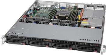 SuperServer 510P-MR 1U S-P+(220W) 2×10GbE-T, 4sATA/NVMe4, 8DDR4, PCI-E16g4, 2M.2, IPMI, (80+PLAT)