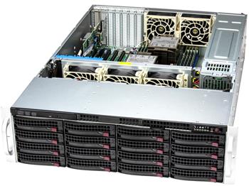 SuperStorage Server 631E-E1CR16L 3U 2S-E(270W), 2×10GbE-T,RAID3908, 16×SAS3,IPMI, 16DDR4, 3PCI-E16g5,1E8g5, rPS (80+TIT)