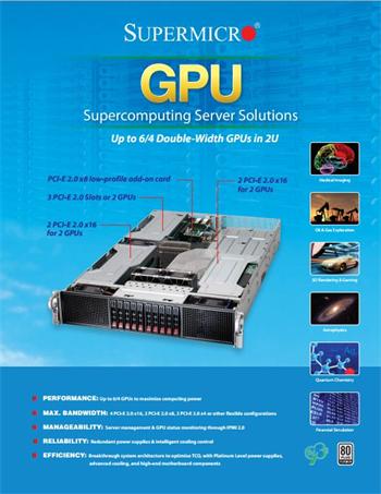Tištěný katalog Supermicro - GPU Supercomputing, 4strany