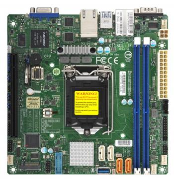 X11SCL-iF iC242,LGA1151-2, PCI-E16, 2GbE,2DDR4, M.2, 4sATA,IPMI, mITX~ - pouze ITX chassi!