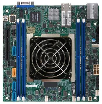 X11SDV mITX Xeon D-2141I (65W,8c@2,2GHz, aktiv), PCI-E8,2×10GbE-T, 4DDR4, 4sATA+4sATA/1NVMe, IPMI~