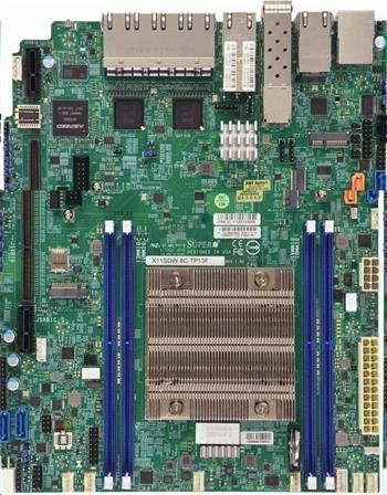 X11SDW WIO Xeon D-2123IT (60W,4c@2,2GHz) PCI-E32,2×10GbE-T,2×10GbE(SFP+),9GbE, 4DDR4,4sATA,M.2,IPMI~