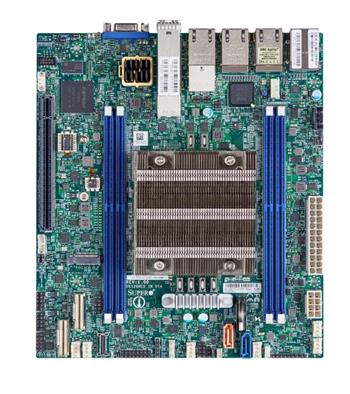 X12SDV mATX Xeon D-2712T (65W,4c@1.9GHz,p) PCI-E16g4,2×25GbE(SFP28),2×10GbE-T,4GbE, 4DDR4, 2sATA+4sATA/NVMe, IPMI~