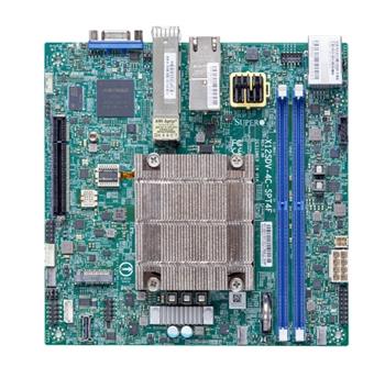 X12SDV mITX Xeon D-1736NT (67W,8c@2,7GHz,pas.), PCI-E8g4,2×25GbE&2×10GbE-T, 2DDR4, 4sATA+4sATA/1NVMe, M.2, IPMI